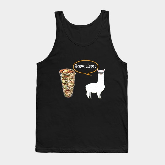 funny hungry llama Tank Top by Yaman